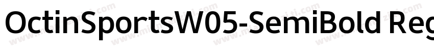 OctinSportsW05-SemiBold Regular字体转换